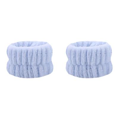 洗脸手腕带防水溅洗漱袖口防湿神器吸汗袖护腕运动发带毛绒发圈