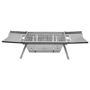 LTHW旅腾烧烤炉户外不锈钢木炭烤肉烤串折叠炉露营野餐便携焚火架