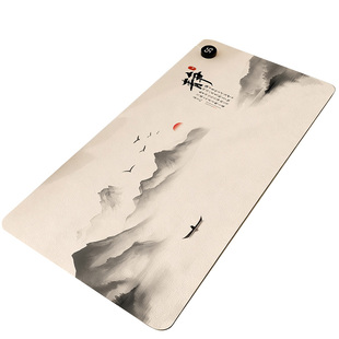 国风加热鼠标垫办公室暖桌垫冬天工位桌面暖手超大号键盘发热桌垫