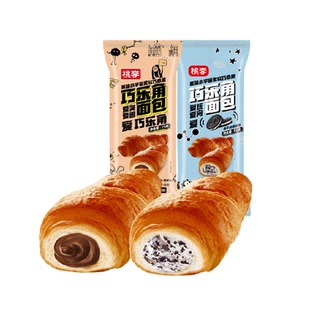 包邮桃李巧乐角面包巧克力味奶油饼干碎夹心牛角包早餐休闲零食