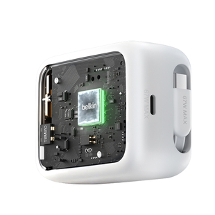 Belkin贝尔金67w自带伸缩线TypeC充电器氮化镓充电头AVS快充适用苹果iPhone17ProMax手机笔记本电脑平板iPad