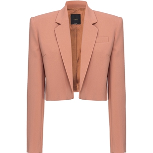 PINKO女士短款垫肩西装外套1026037624