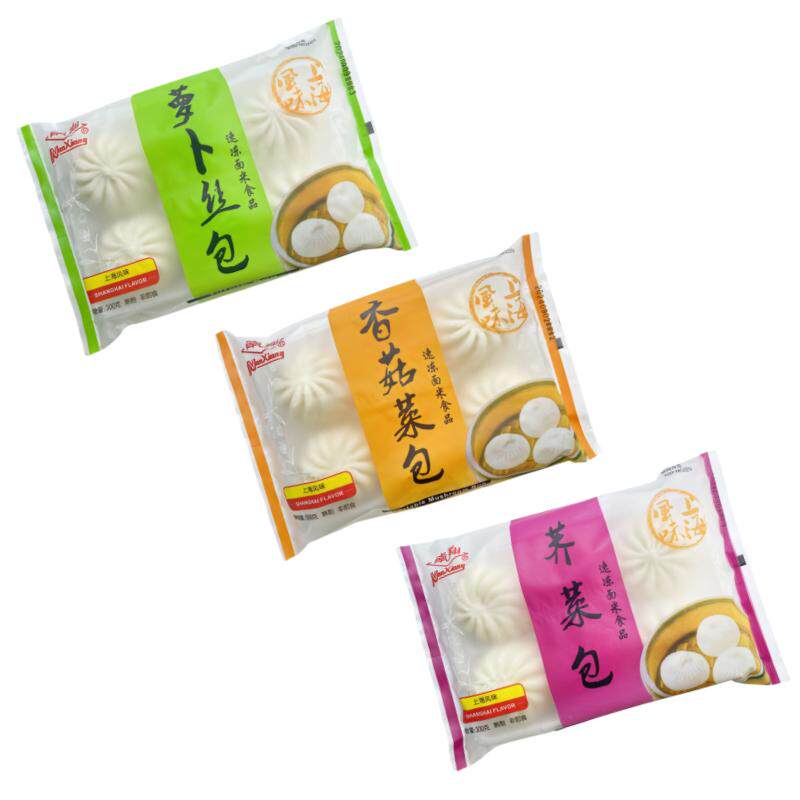 上海南翔素包子香菇青菜包荠菜包包点