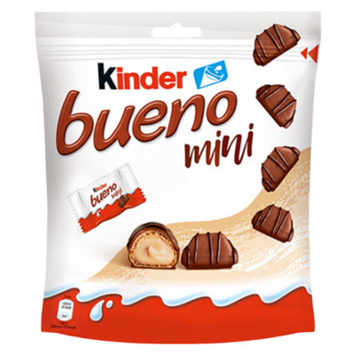 健达缤纷乐mini牛奶榛果威化108g