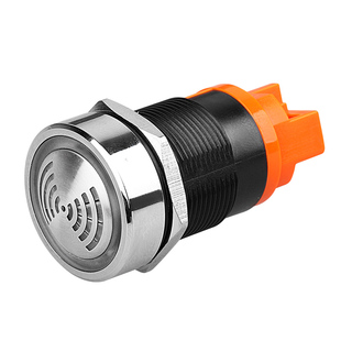 蓝波22FM金属蜂鸣器22MM报警器间断红色闪光断续声DC24V防水IP65