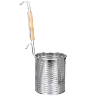 不锈钢漏勺麻辣烫粉篱过滤网捞面勺煮面漏网商用冒菜篓米线大漏勺