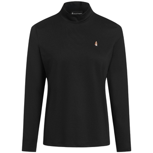 【知性通勤】暇步士春秋季女款长袖T恤百搭半高领弹力修身打底衫