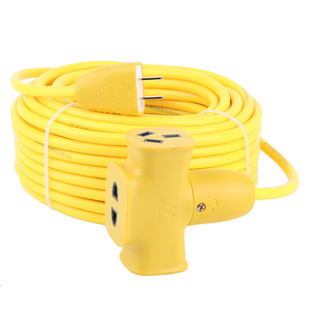 公牛插线板户外2芯2.5平方纯铜电缆线接线板插座插排拖线板延长线