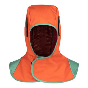 阻燃披肩帽防尘防烫头套电焊工氩弧焊接防护专用帽子披风帽装卸男