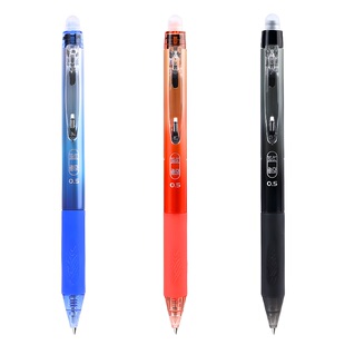 按动式热敏可擦中性笔小学生专用三年级正姿可擦笔子弹头0.5mm晶蓝色笔芯黑色练字笔红色摩易魔力擦写圆珠笔