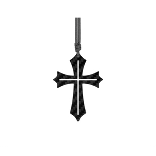 汽车车载香薰挂件2025新款高档碳纤维车挂男士十字架后视镜挂饰