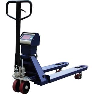 上海耀华电子叉车秤手动液压搬运叉车地牛移动地磅带称重打印3吨