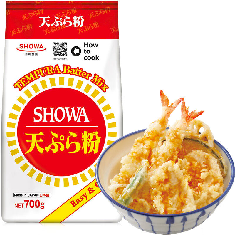 日本进口昭和天妇罗粉700g煎炸裹粉脆炸粉李公主卷天妇罗虾章鱼烧