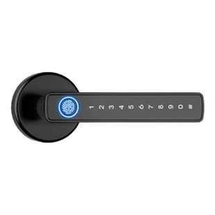 室内木门指纹锁办公室密码门锁家用卧室房间门把手分体智能电子锁