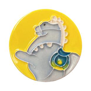 原创唐三彩西安博物馆洛阳文创小粉马陶瓷冰箱贴可爱手工礼品礼物