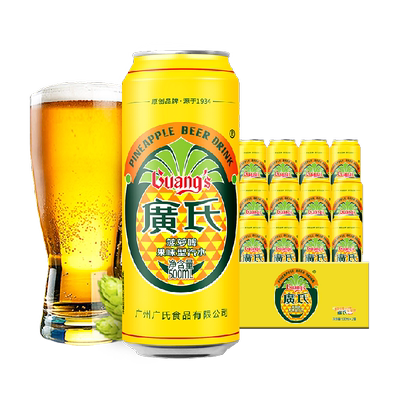 广氏果味饮料啤酒500ml×12罐