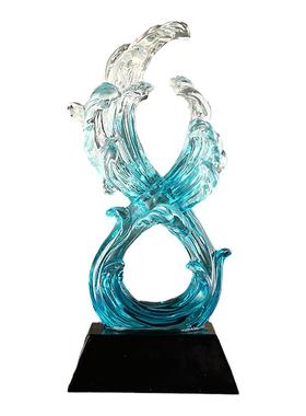 办公室桌面大象风水风生水起摆件一对招财镇宅高级感客厅轻奢高档