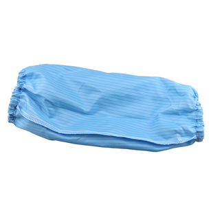 防静电袖套蓝白条纹防尘防污洁净无尘袖套筒女食品电子车间可水洗