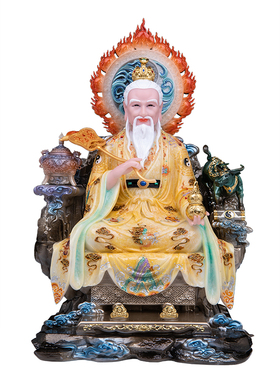 三清道祖神像汉白玉道德天尊灵宝天尊元始天尊像体家用供奉摆件