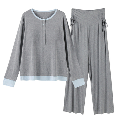 竹纤维丨雅特茂月子服孕妇天竹睡衣产后哺乳产前产后薄款家居套装