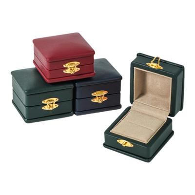 真皮钻戒盒高级珠宝翡翠戒指盒