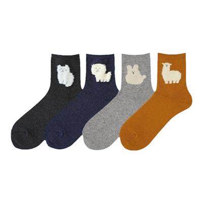 Tabio日本动物袜子女高弹透气