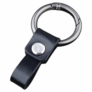 真皮汽车指环扣钥匙扣男士牛皮创意锁匙扣皮条连接挂件结实耐用圈