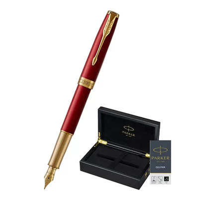 【商务尊享】PARKER/派克卓尔18K纯黑丽雅金夹墨水笔精致经典木盒送男士礼物伴手礼高档钢笔