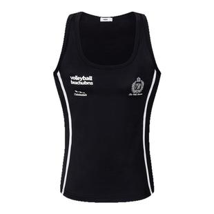 辣到中暑夏季美式复古辣妹徽章字母运动风条纹工字背心薄款透气