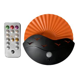 海上日出氛围灯充电磁吸人体感应遥控器床头客厅卧室过道背景壁灯