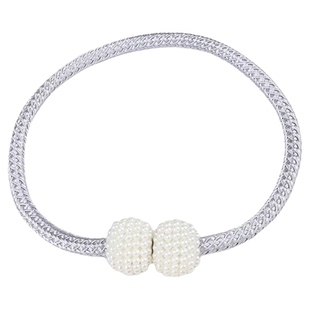 窗帘收纳绳珍珠免打孔扎束窗帘绑带一对装绑绳窗帘扣环扣绑饰