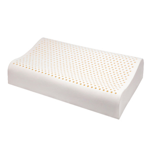 宝珀天然乳胶枕头正品成人单人专用学生宿舍橡胶枕芯高低波浪枕