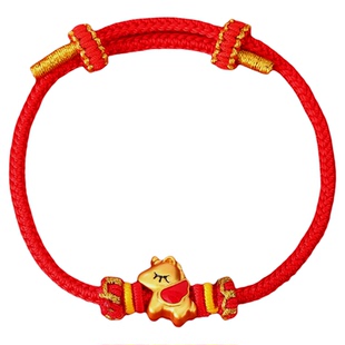 本命年红手绳女士男2026属马吉祥佩戴红色太岁高端小飞马好运手链