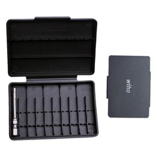 wiha威汉批头收纳盒空盒子50MM批头塑料盒10槽位批头收纳条架子