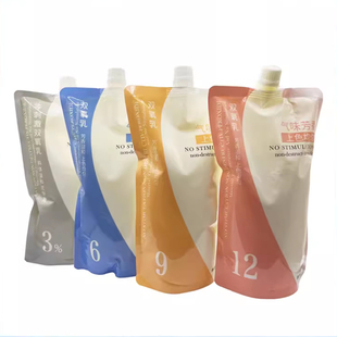 零刺激双氧奶法1000ml滋柔染发理发美发店双氧显色乳染发染色膏褪