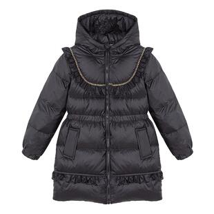 富罗迷儿童羽绒服2025冬季新款保暖女款加厚中长款女童白鸭绒外套