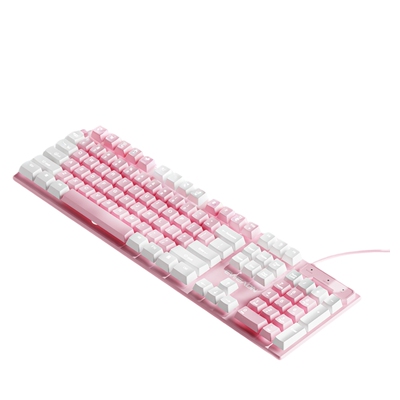 前行者机械手感键盘女生办公静音高颜值游戏电脑鼠标套装有线