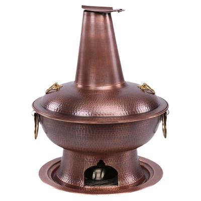 家用加厚手工纯铜火锅紫铜复古