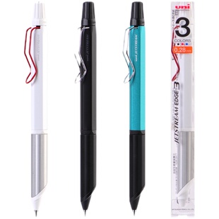 日本UNI三菱三色圆珠笔多功能SXE3-2503金属杆低重心中油笔大赏