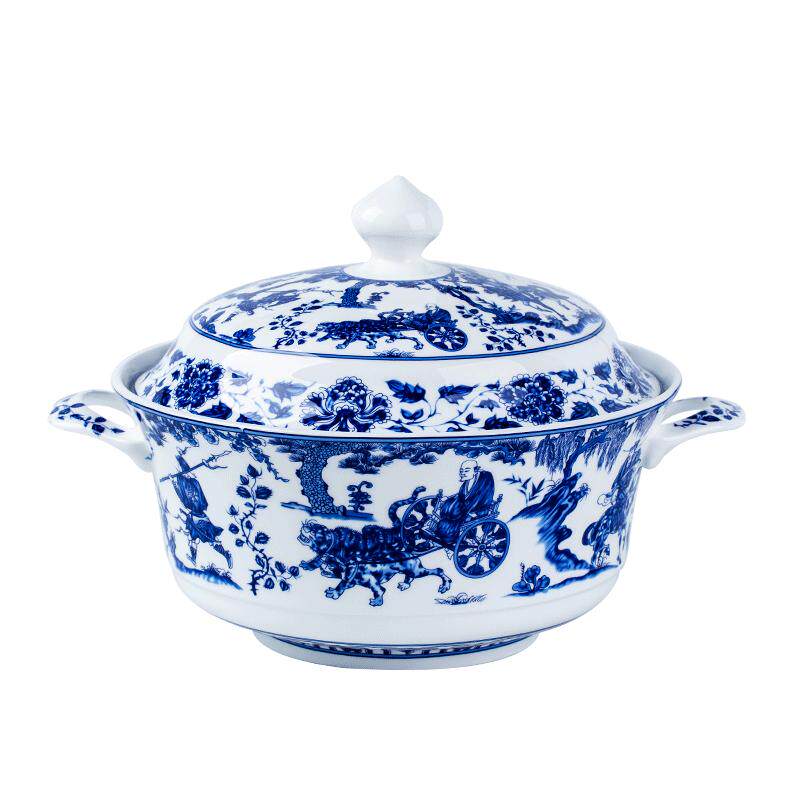亮玉中式骨瓷餐具碗盘碗碟套装
