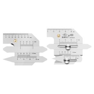 焊缝检测尺不准包退 不锈钢焊接检验尺 焊道焊脚尺寸测量尺焊检尺