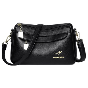 袋鼠真皮女包斜挎包休闲包包女士2026新款小包妈妈包单肩包手提包