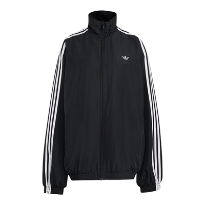 Adidas/阿迪达斯正品三叶草新款女黑白色街头经典夹克外套KD2894
