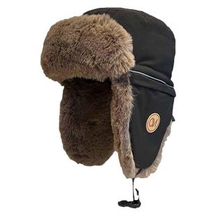 2025冬季新款加厚保暖毛绒雷锋帽子女户外防寒护耳东北骑行帽男款