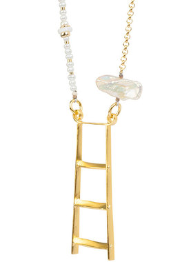 无同云梯925银镀金猫眼宝石碧玺