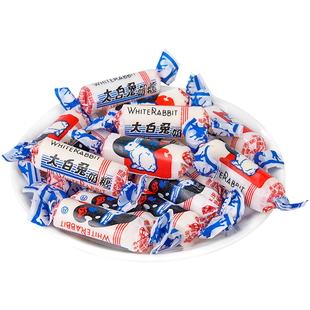 大白兔奶糖软糖喜糖500g散装新年结婚伴手礼巨型糖果年货小零食