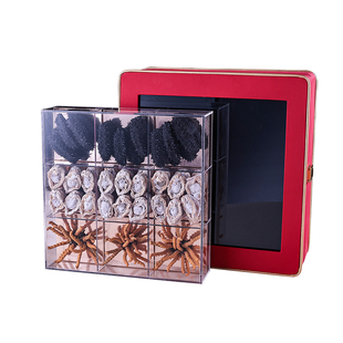 木色记 滋补品9宫格亚克力内盒 鱼胶礼盒开窗皮盒通用包装盒多拼