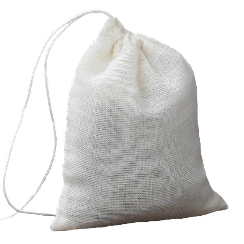 50个6*8cm小号纯棉纱布茶包袋茶叶调料过滤袋卤料包煲汤袋中药袋