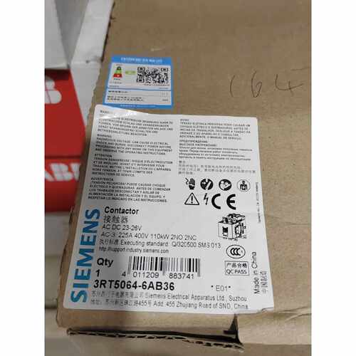 接触器3RT5064-6AB36 全新原装议价