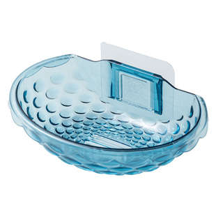 大号亚克力皂盒透明肥皂架免打孔家用浴室壁挂香皂架圆形超大轻奢